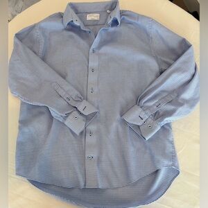 Lorenzo Uomo Light Blue Patterned Dress Shirt